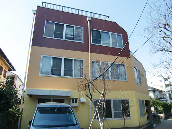 東京都調布市の外壁塗装・屋根塗装工事の施工事例