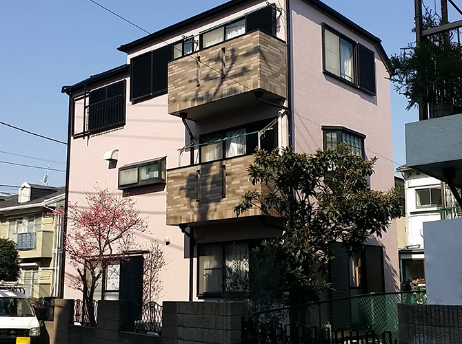 東京都葛飾区の外壁塗装・屋根塗装工事の施工事例