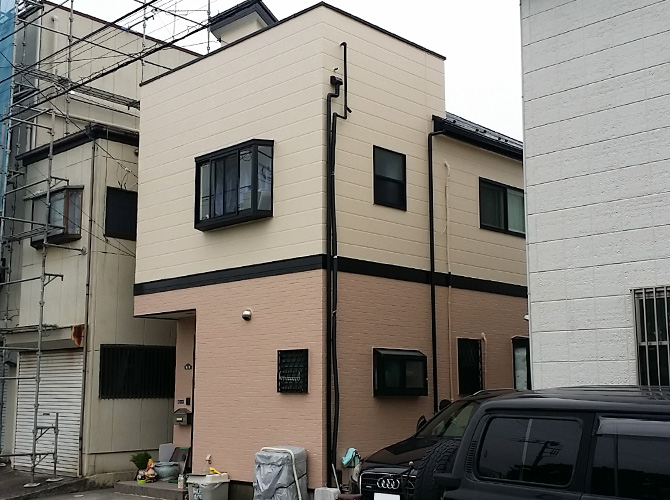東京都葛飾区一般住宅の外壁塗装・屋根塗装工事の施工事例