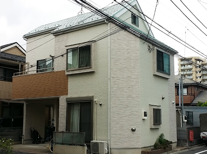 東京都江戸川区戸建て住宅の外壁塗装・屋根塗装工事の施工事例