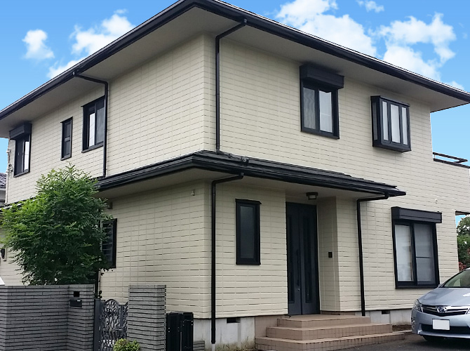 埼玉県入間市戸建て住宅の外壁塗装・屋根塗装工事の施工事例