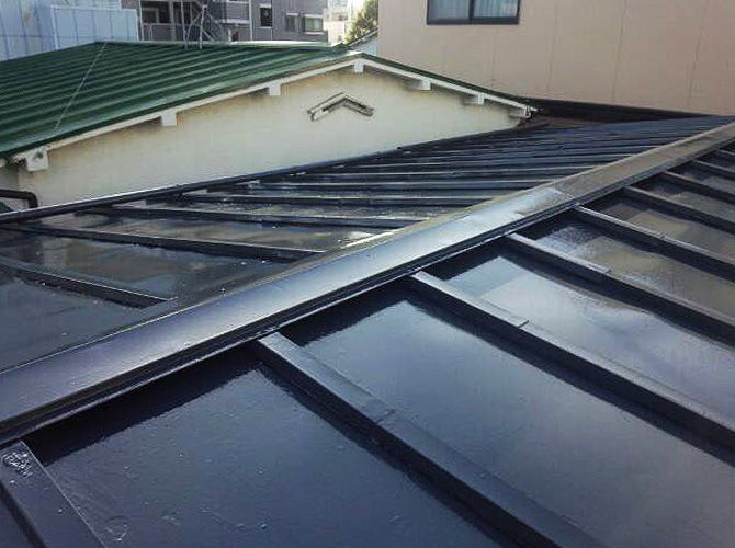 東京都大田区一般住宅の屋根塗装工事の施工事例