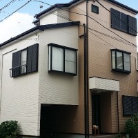 東京都足立区の外壁を2色で仕上げた外壁塗装・屋根塗装工事の施工事例