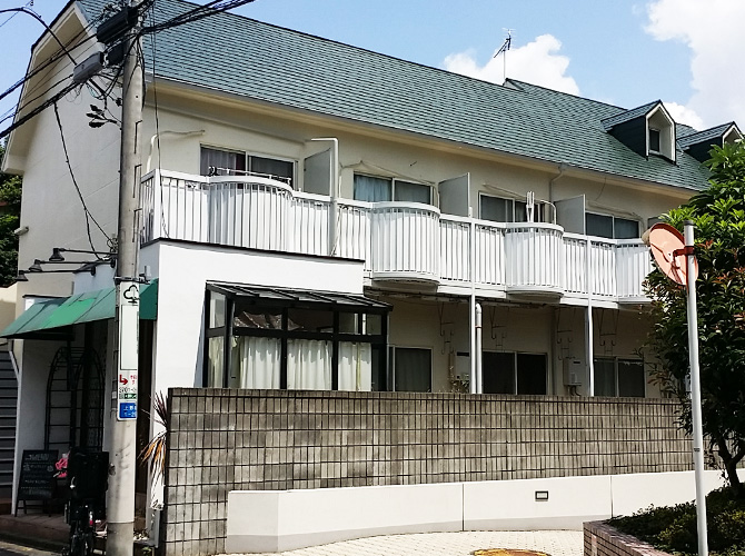 東京都世田谷区アパートの外壁塗装・屋根塗装工事の施工事例