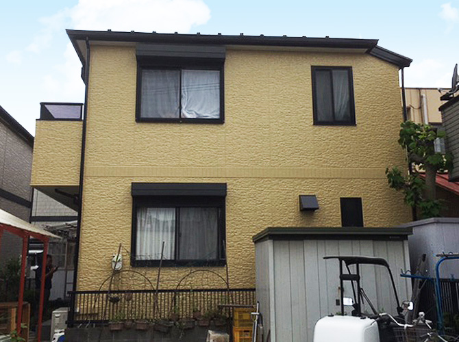 東京都葛飾区2階建住宅の外壁塗装・屋根塗装・防水工事・シール工事の施工事例