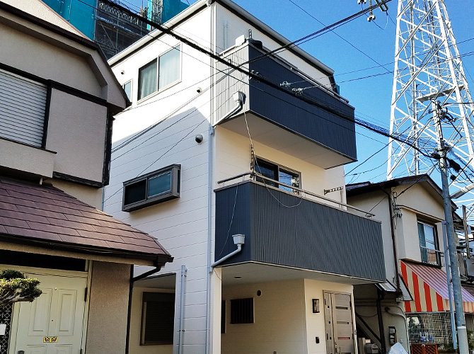 東京都葛飾区T様邸の外壁塗装・屋根塗装工事の施工事例