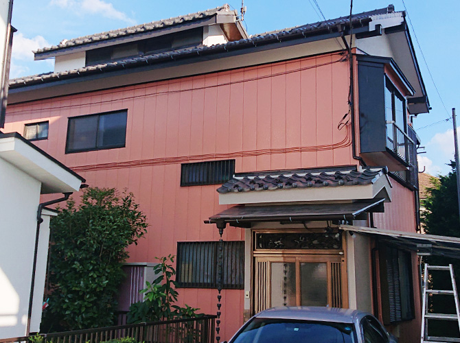 埼玉県八潮市2階建住宅の外壁塗装・屋根漆喰補修工事の施工事例