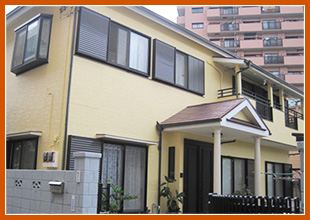 江戸川区のハナコレクション・サーモアイSiを使用した外壁塗装・屋根塗装工事の施工事例