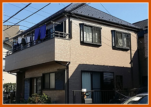 葛飾区のパーフェクトトップ・サーモアイSiを使用した外壁塗装・屋根塗装工事の施工事例