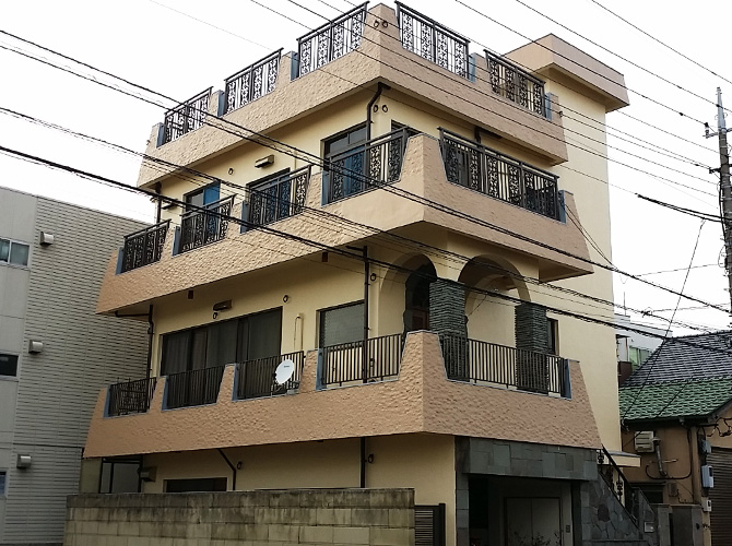 東京都江戸川区の外壁塗装・屋上防水工事の施工事例