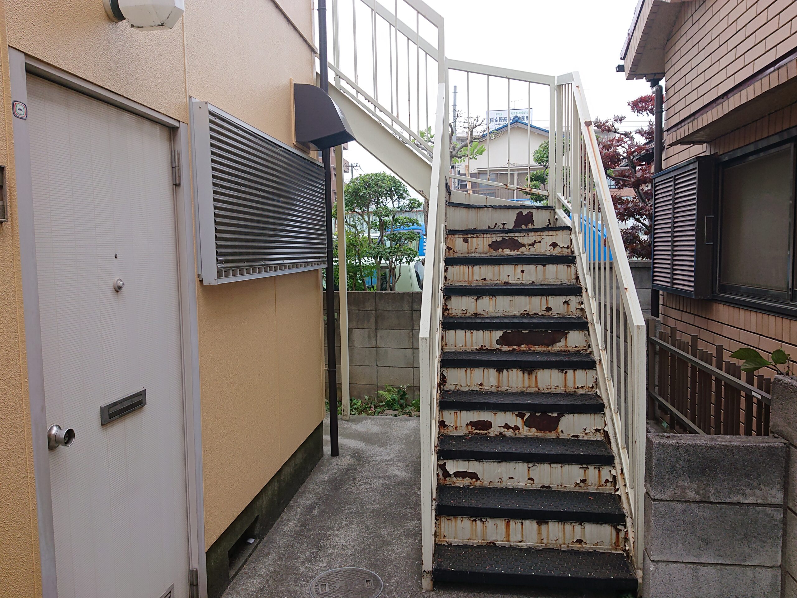 鉄骨階段 施工前