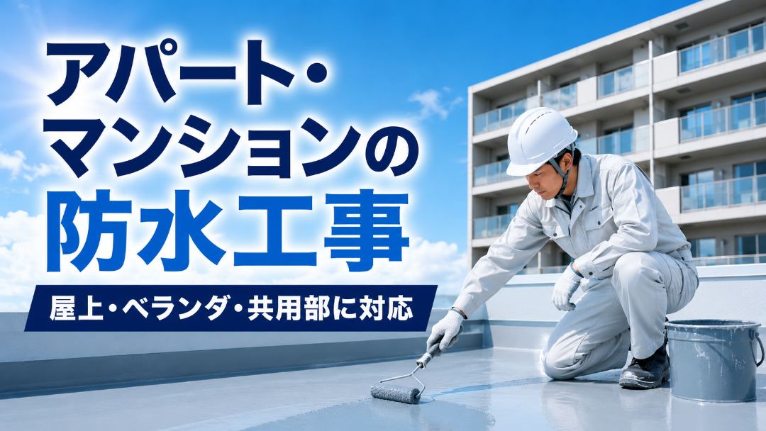 アパート・マンションの防水工事は丸巧|屋上・ベランダ対応