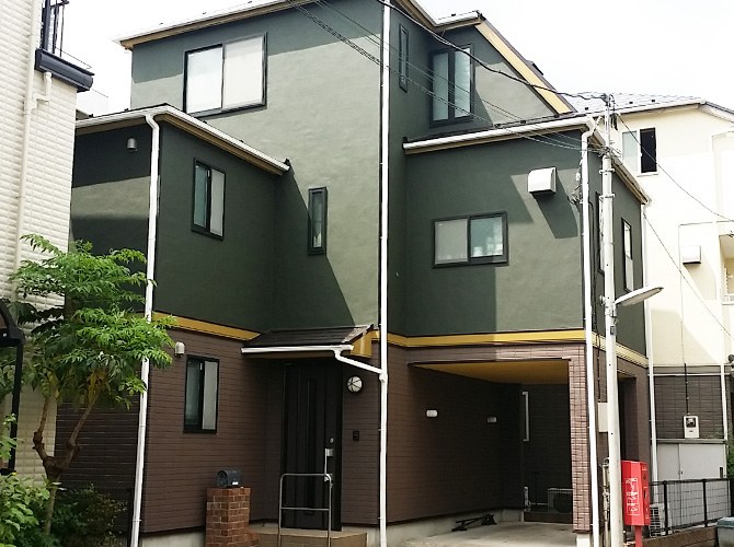 東京都品川区の住宅で汚れにくい外壁塗装・遮熱屋根塗装｜ナノコンポジットWとパラサーモシリコン