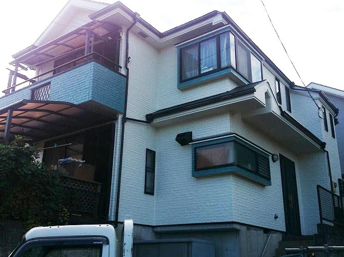神奈川県横浜市のサイディング住宅で外壁塗装・遮熱屋根塗装|パーフェクトトップと水性サーモアイSi