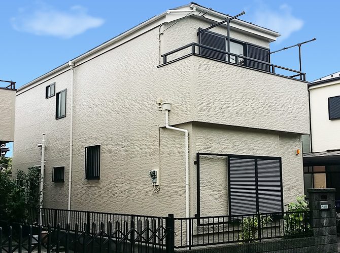 東京都足立区のサイディング住宅で外壁塗装・遮熱屋根塗装|パーフェクトトップとパラサーモシリコン