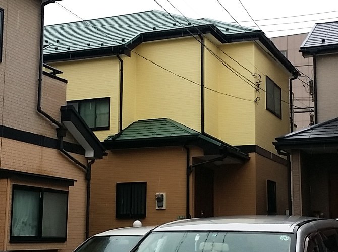 東京都足立区の戸建住宅で外壁塗装・屋根の遮熱塗装｜パーフェクトトップとサーモアイSi