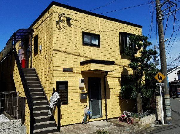 神奈川県横浜市の2階建アパートで外壁塗装・屋上防水|ナノコンポジットW