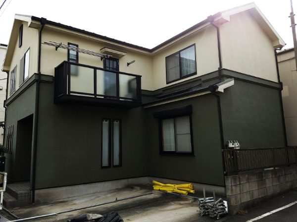 東京都葛飾区（戸建） 鉄部・外階段・外壁塗装・屋根工事 施工前