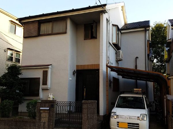 東京都足立区（戸建） 鉄部・外階段・外壁塗装・屋根工事 施工前