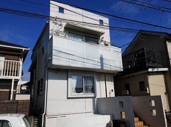 東京都世田谷区（戸建） 鉄部・外階段・外壁塗装・屋根工事 施工前