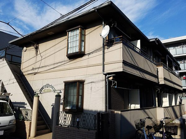 東京都板橋区（アパート） 外壁塗装 施工前