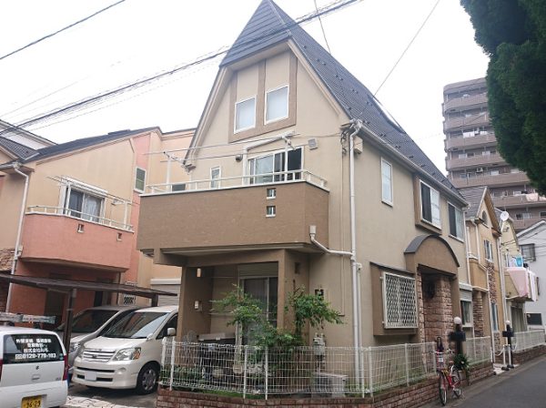 東京都足立区（戸建） 鉄部・外階段・外壁塗装・屋根工事 施工前