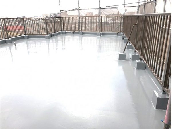 東京都足立区（マンション） 屋上防水工事 施工後