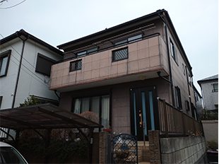 千葉県佐倉市（戸建） 外壁塗装工事 施工前