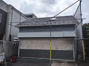 東京都世田谷区（戸建て） 屋上防水工事 施工中