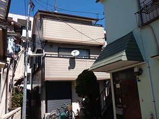 東京都品川区（戸建） 外壁塗装工事 施工前