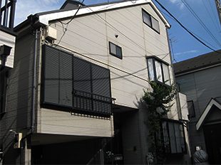 東京都足立区（戸建） 鉄部・外階段・外壁塗装工事 施工前