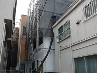 東京都文京区(戸建て) 鉄部・外階段塗装 施工中