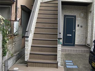 東京都江戸川区（戸建） 長尺シート・鉄部・外階段工事 施工前