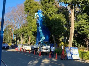 東京都府中市 鉄部・外階段塗装 施工中