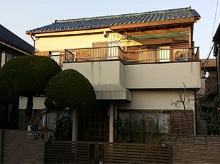 東京都足立区（戸建） 鉄部・外階段・外壁塗装工事 施工前