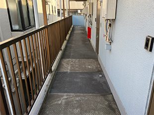 千葉県千葉市(アパート) 長尺シート工事 施工前