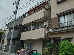 東京都江戸川区（マンション） 屋上防水工事 施工前