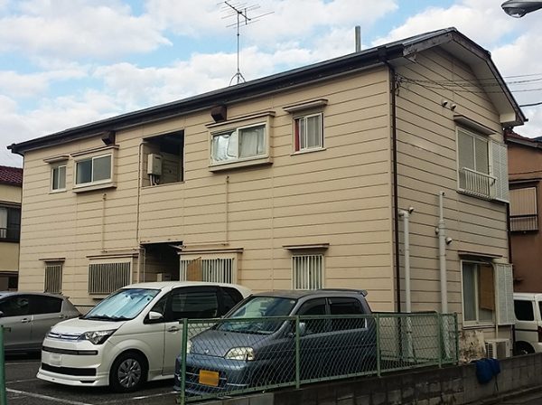 東京都江戸川区（アパート） 外壁塗装工事 施工前