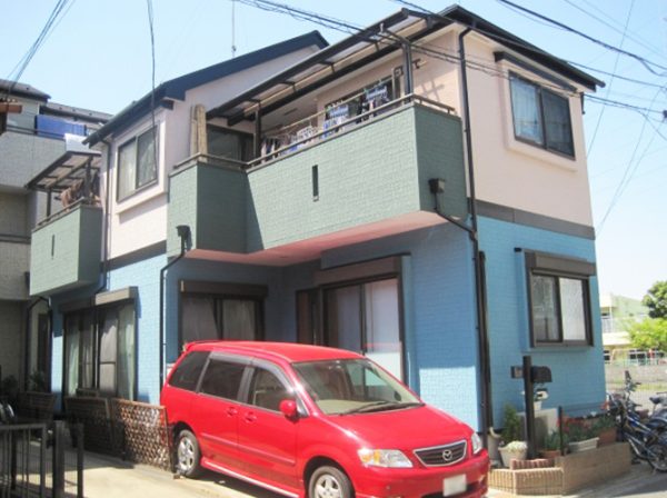 東京都武蔵村 外壁塗装 施工後
