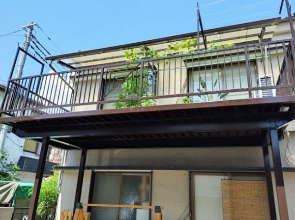 埼玉県飯能市(戸建て) 鉄部・外階段塗装 施工後