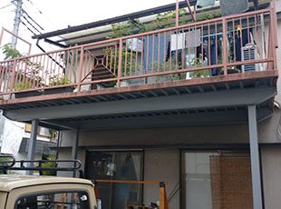 埼玉県飯能市(戸建て) 鉄部・外階段塗装 施工前