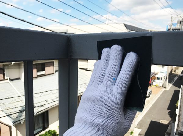 東京都世田谷区(マンション) 鉄部・外階段塗装 施工前