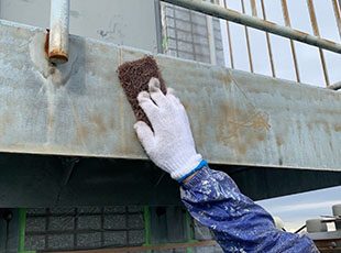 神奈川県川崎市（アパート） 長尺シート工事 施工前