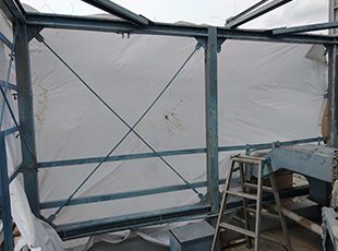 東京都渋谷区（店舗） 鉄部・外階段塗装・屋上防水工事 施工前