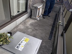 東京都足立区（マンション） 屋上防水工事 施工前