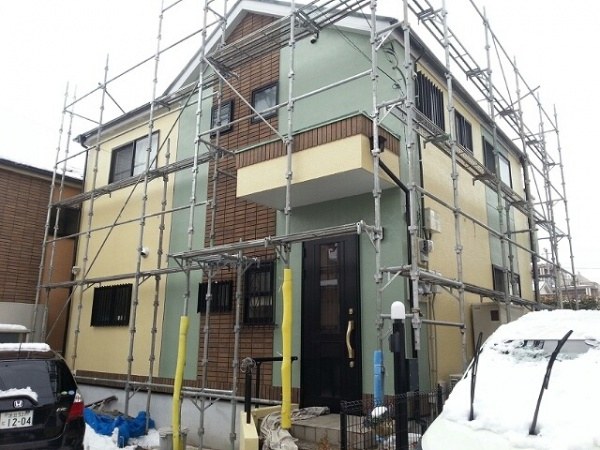 東京都足立区の住宅で外壁塗装・屋根塗装|ハナコレクション・遮熱サーモアイ